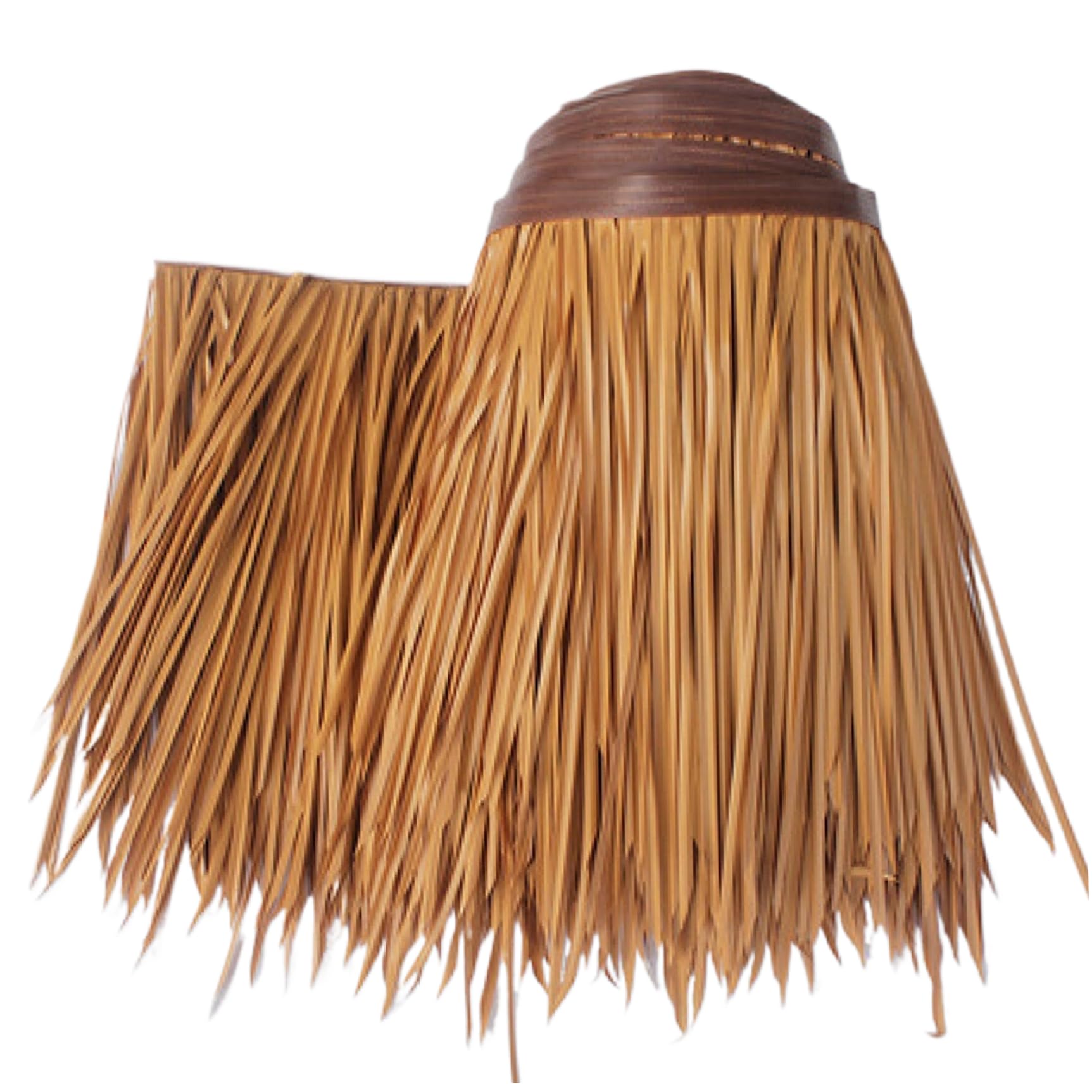 Wedhapy Tiki Bar Decor Tiki Hut Grass Roof, 3.3x1.6ft Artificial Realistic Thatch Roof, Bar Accessories for Garden, Patio, Umbrella, Fence, Party Decoration