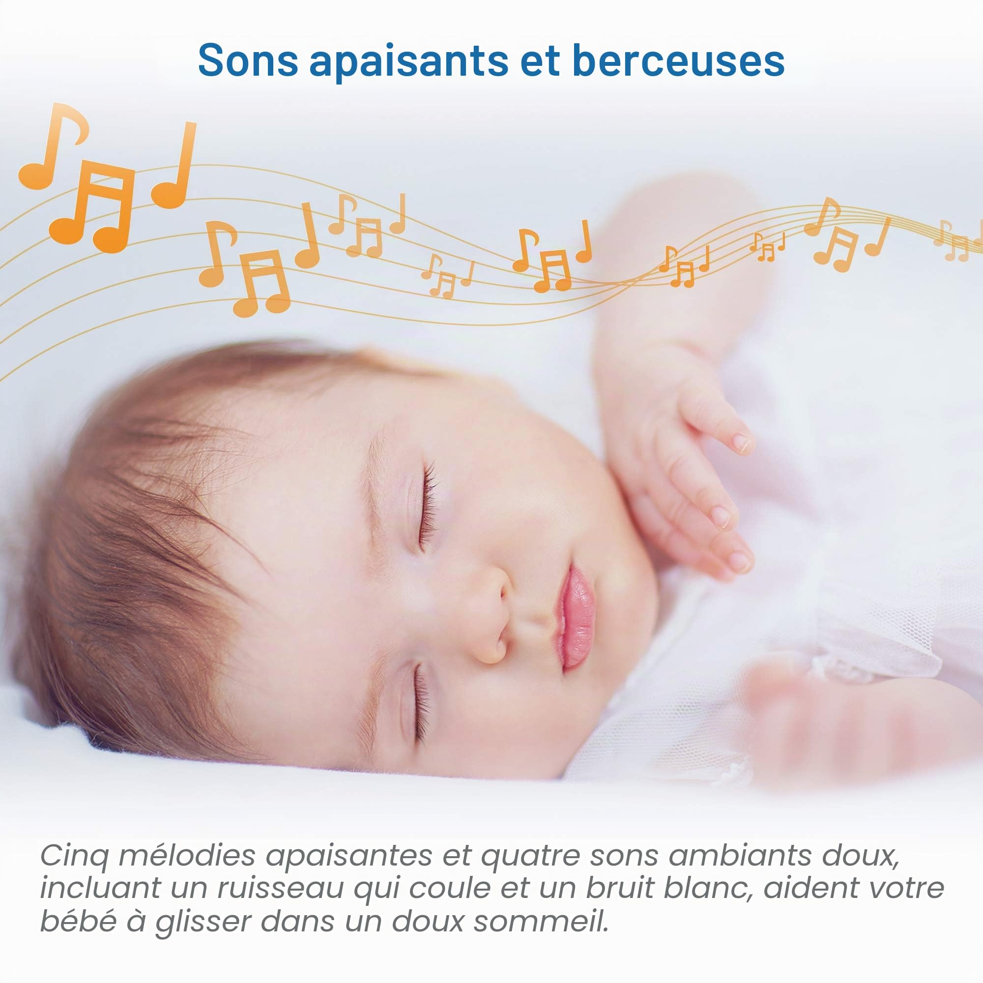 VTech Moniteur de bébé LM808-2W avec 2 caméras, portée de 300 m, Vision Nocturne Automatique, Moniteur vidéo pour bébé avec écran de 5", Conversation Audio bidirectionnelle, capteur de température