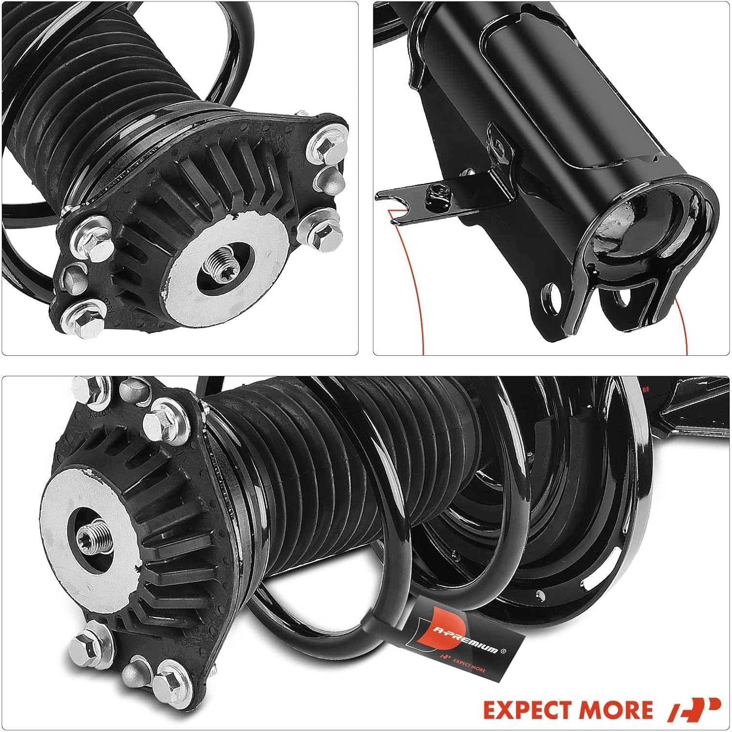 A-Premium Front Complete Strut and Coil Spring Assembly Compatible with Chevrolet Malibu 2016-2024, 2-PC Set