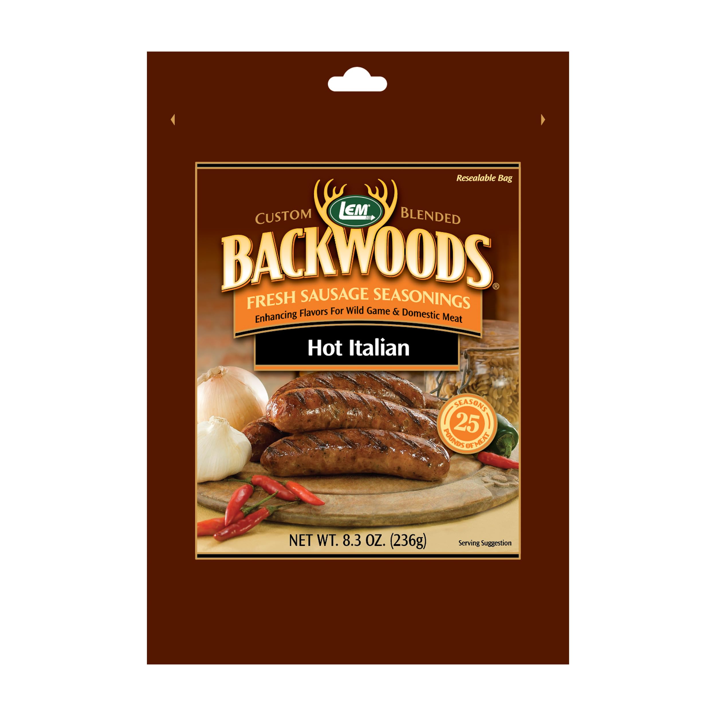 LEM Backwoods Hot Italian Fresh Sausage Seasoning