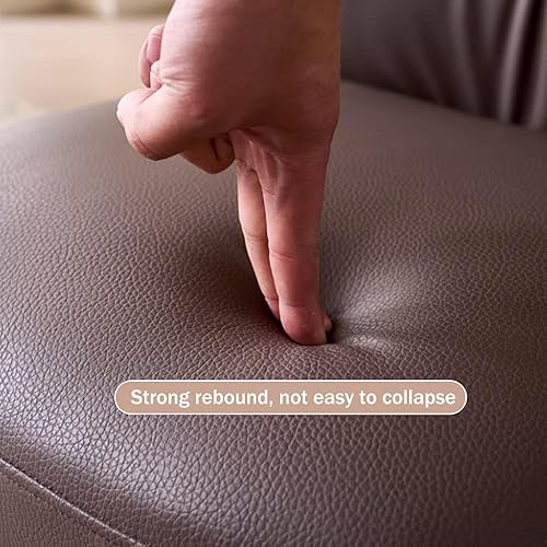 Miniatura 7 de Upholstered Kitchen Chairs with Back, Dining Room Chair with Metal Legs, Dining Chairs Set Side Chair for Living Room, Restaurant(Brown,1PCS)