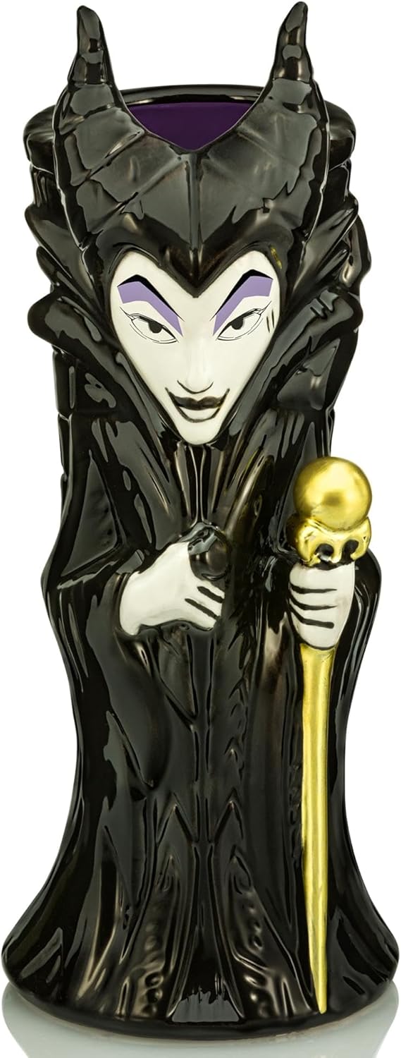 Geeki Tikis Disney Villains Maleficent Ceramic Mug | Party Cocktail Tumbler For Liquor and Beverages | Holds 20 Ounces