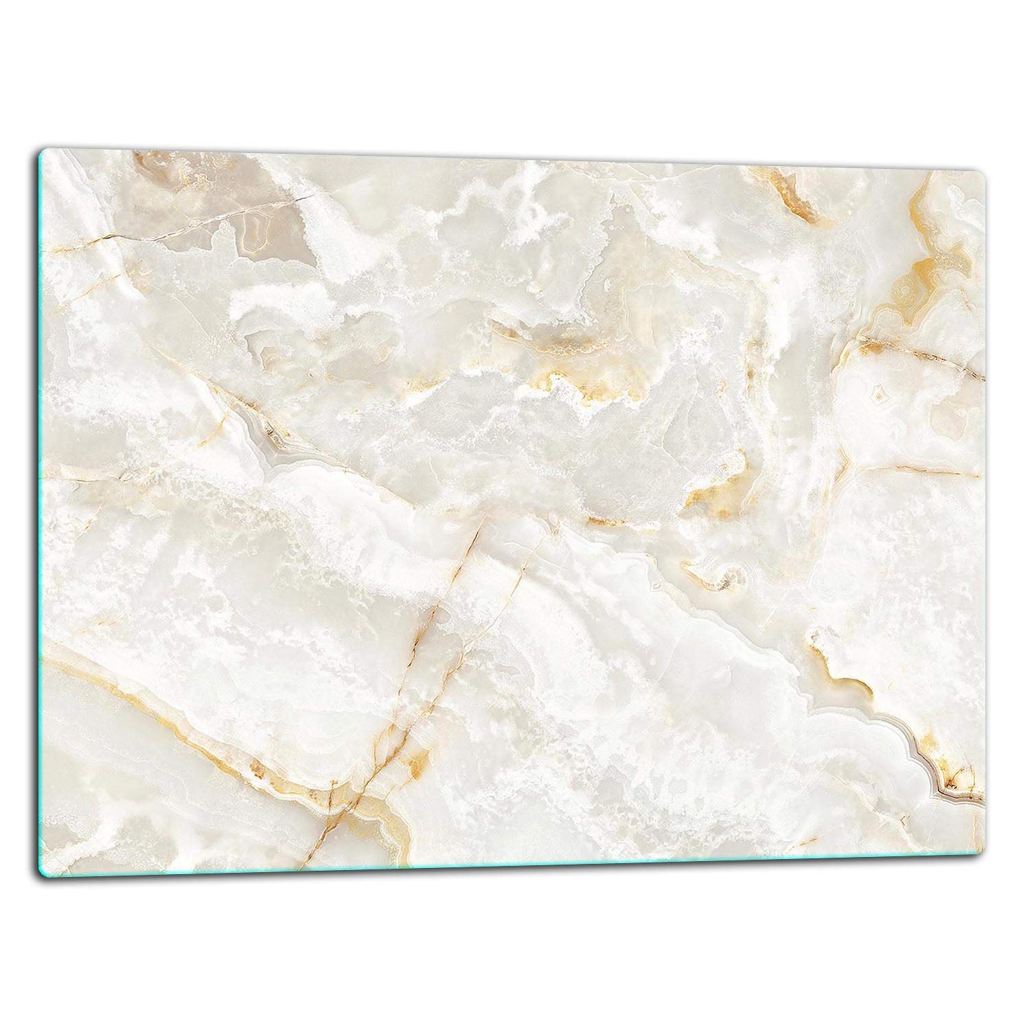 TMK ArtDeko – Tagliere in vetro 40 x 52 cm – Robusto, igienico e antiscivolo – Uso versatile