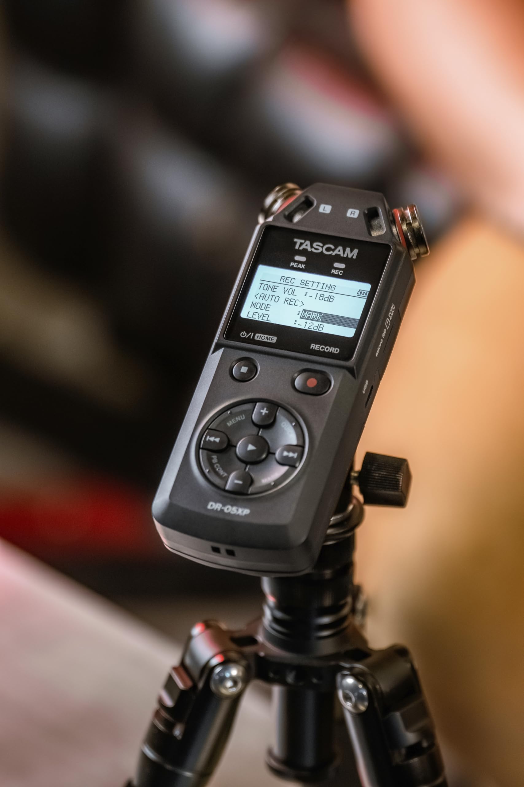 Tascam DR-05XP - Registratore portatile portatile a 2 canali a 32 bit con interfaccia audio USB-C