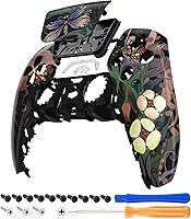 Vista 1 de eXtremeRate Mysterious Garden Touchpad - Carcasa frontal compatible con controlador ps5 BDM-010 BDM-020 BDM-030 BDM-040, carcasa de repuesto