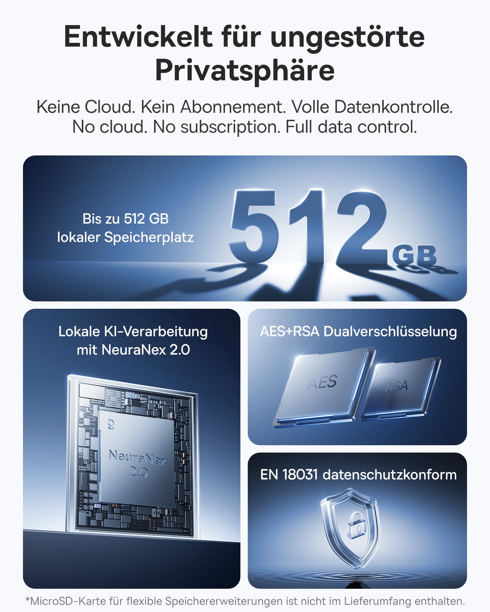 Baseus Security X1 Pro Dual 3K Überwachungskamera Aussen - KI Tracking Kamera, KI-Erkennung, Nachtsicht, Auto Solar-Nachführung Kamera Akku WLAN mit Zeitgesteuerte Autopatrouille, Bis zu 512 GB