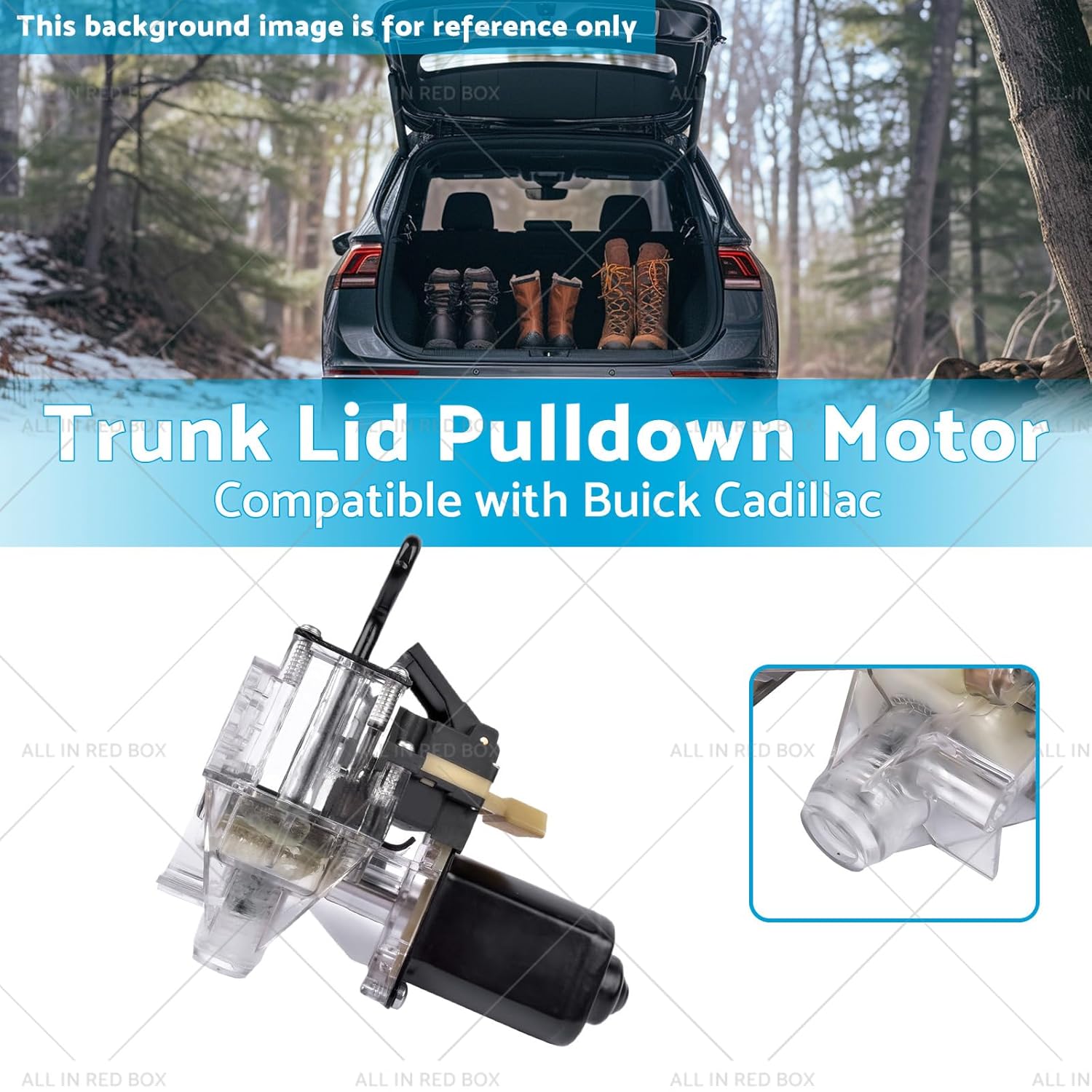 5Pins Trunk Lid Pulldown Motor Compatible with 1986-2002 Buick Cadillac 16889150