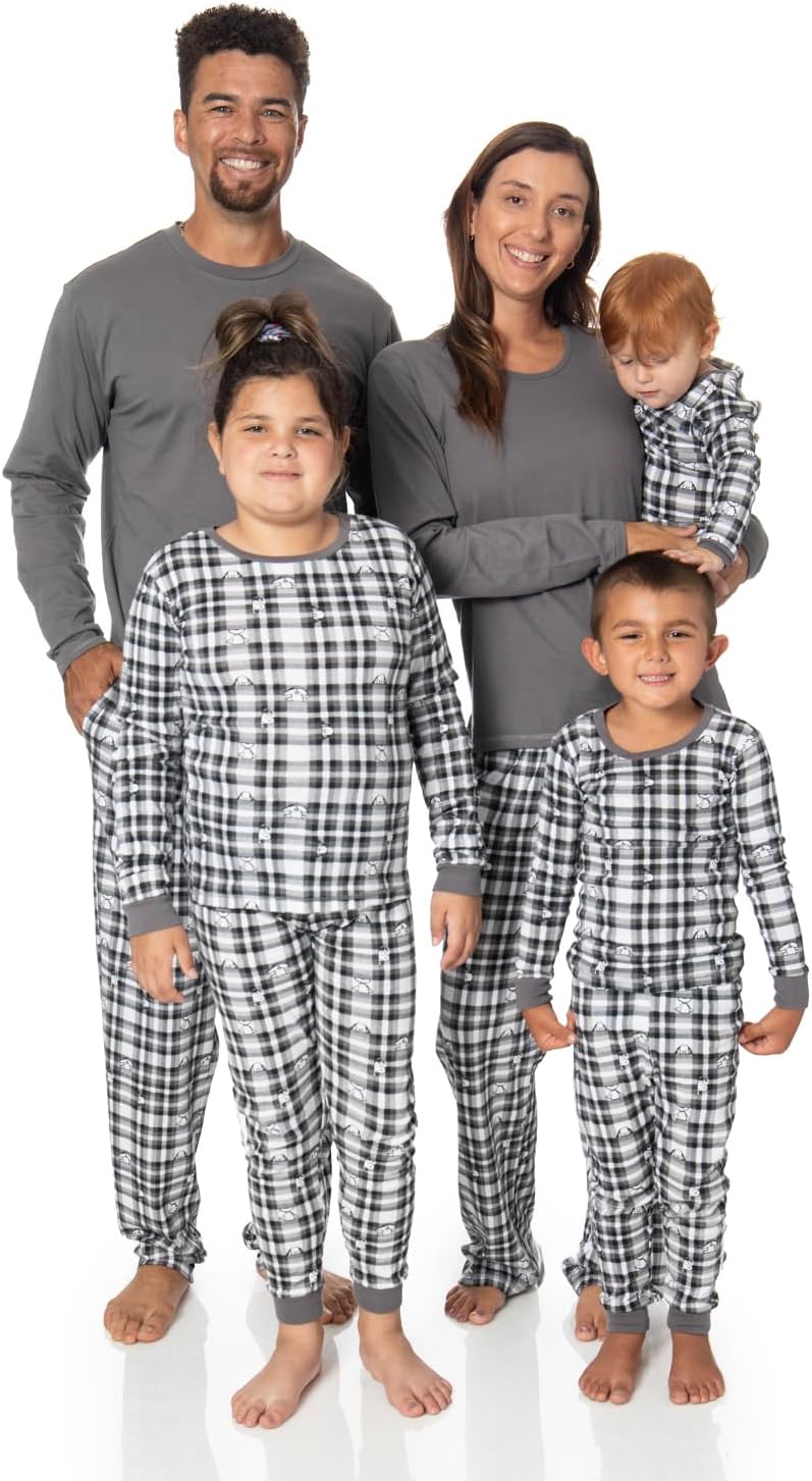 Peanuts Snoopy Family Matching Pajamas Comfy PJs Sleepwear 2-Piece Sets for Christmas - Image 2