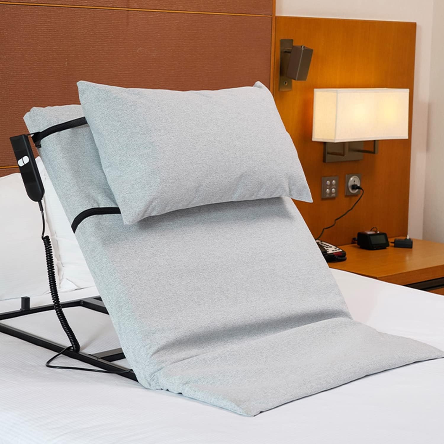 Heavy Duty Back Rest, Electric Backrest for Medical, Adjustable Lifting Bed Backrest, Portable Pillow Lifter for Neck Head and Lumbar Support