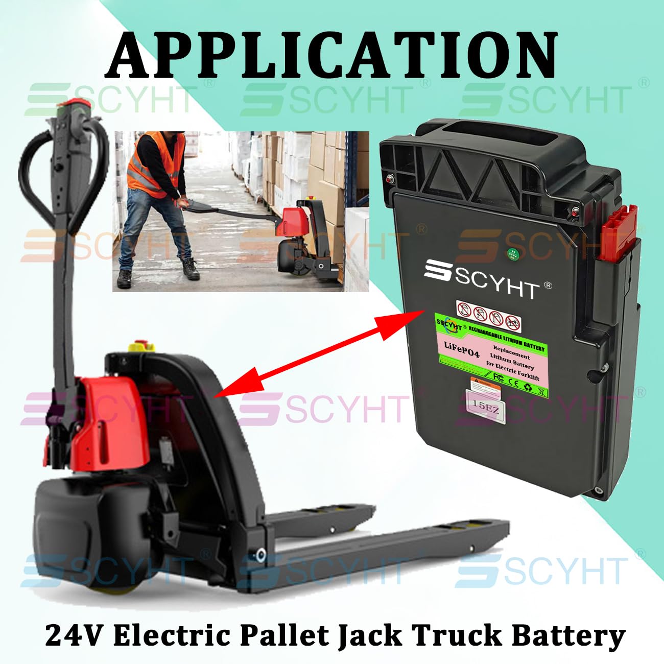 24 V Lithium-Batterie für Hubwagen F5PRO mit CAN