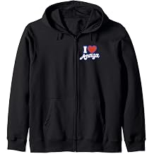 I Love Anaya Zip Hoodie