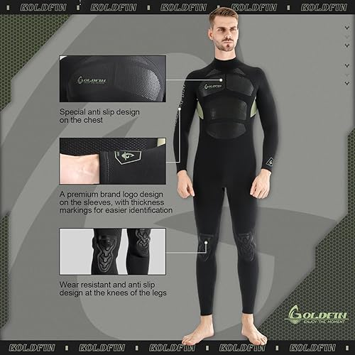 Miniatura 7 de GoldFin Traje de neopreno para hombres y mujeres, trajes húmedos de neopreno de 0.118 pulgadas para adultos, deportes acuáticos al aire libre, buceo
