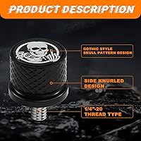 Vista 5 de Kit de tornillos y tuercas de acero inoxidable para guardabarros trasero de 1/4 "-20 roscas de montaje rápido compatible con Harley Touring Softail