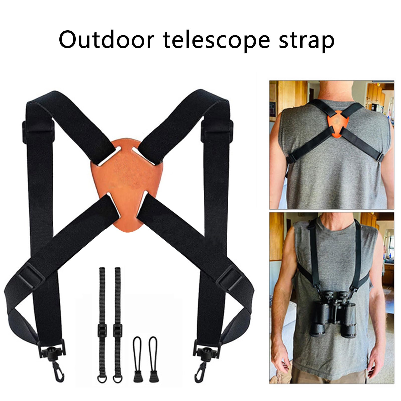 Sangle Télescopique Réglable Pour Jumelles - Port Croisé, Confortable Pour Randonnée Et Observation - 11