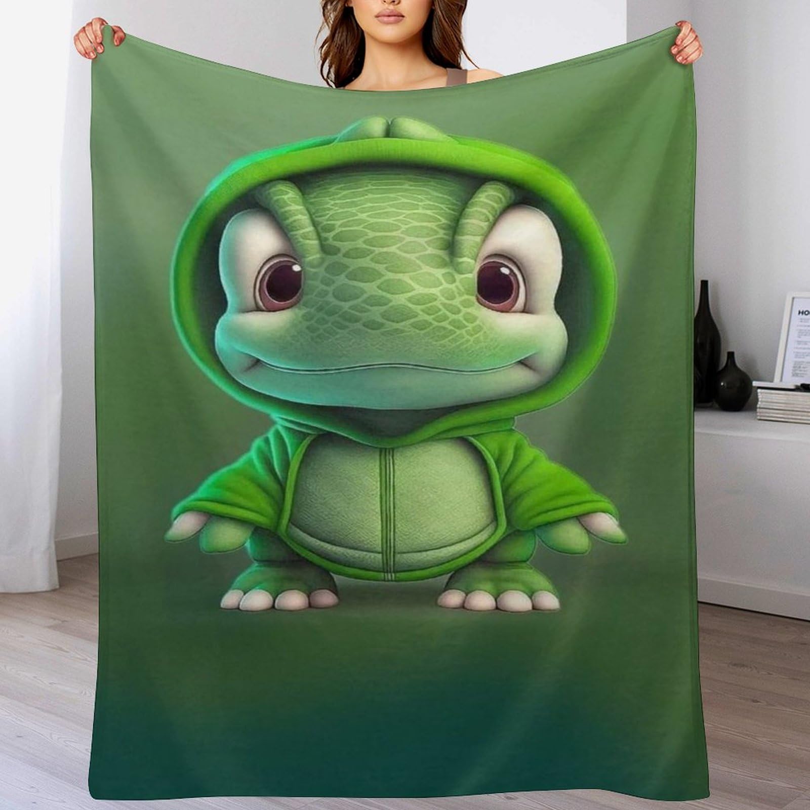 Couverture dinosaure chaude et lavable pour en finir avec les nuits fraîches