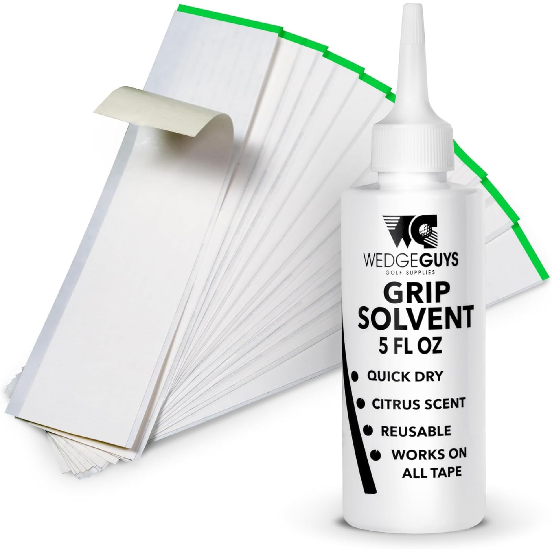 Golf Grip Kits for Regripping Golf Clubs - Professional Quality - Options Include Hook Blade, 15 or 30 Tape Strips, 5 or 8 oz Solvent, Grip Tape Remover, Bench Vise & Rubber Clamp