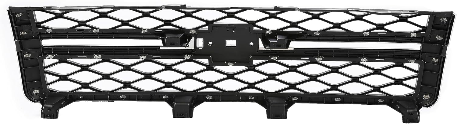 Front Grille Compatible with 2011-2014 Chevy Chevrolet Silverado 2500HD 3500 HD/GMC Sierra 2500HD 3500HD Replacement for GM1200639 Front Bumper Grill Chrome Silvery