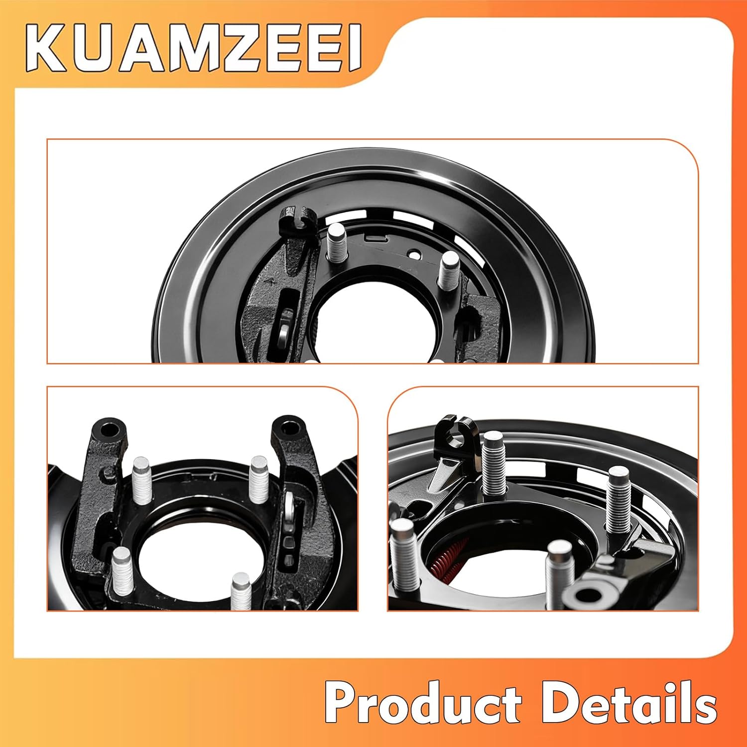 926-271 Rear Left Loaded Parking Brake Backing Plate Assembly Fits for F-250 1999 F-250 Super Duty 1999-2004 F-350 Super Duty 1999-2004,for Ford Excursion 2000-2005 Replaces YC3Z2210CA