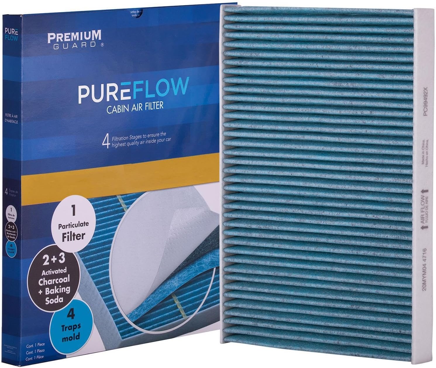 PureFlow Cabin Air Filter PC99492X | Fits 2018-2025 Alfa Romeo Stelvio, 2017-2025 Giulia