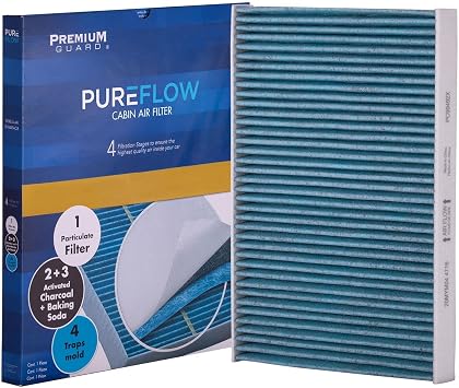 PUREFLOW PC99492X Cabin Air Filter | Fits 2018-2026 Alfa Romeo Stelvio 2.0L; 2017-2026 Giulia 2.0L; 2017-2024 Giulia 2.9L; 2018-2024 Stelvio 2.9L