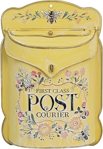 Miniatura 11 de Buzón de montaje en pared para exteriores, buzón vintage para puerta de metal, buzón de puerta de metal, estilo antiguo, dije nostálgico para Patrón