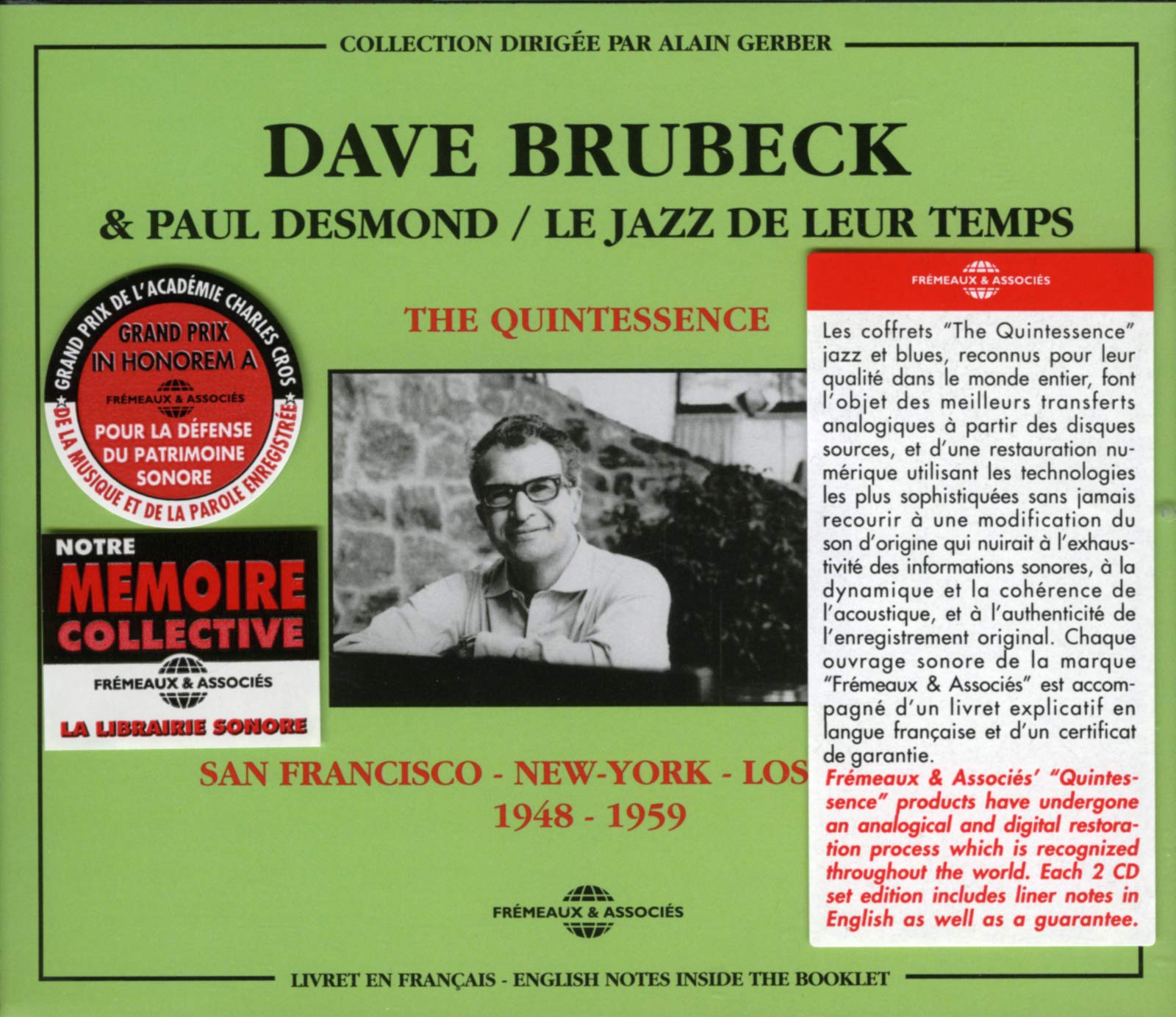 Quintessence: Brubek & Desmond [Audio CD] Brubeck ; Desmond