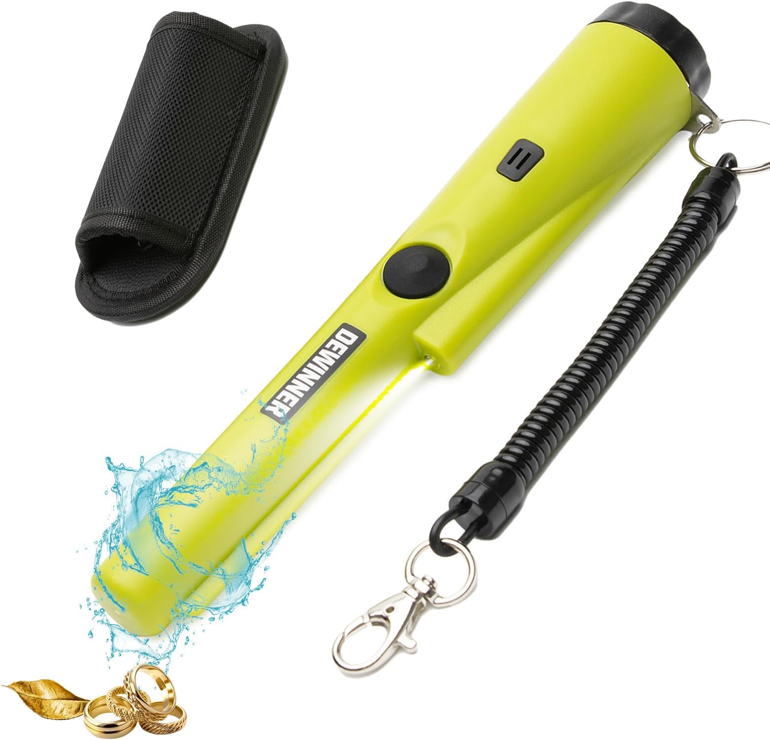 Metal Detector, DEWINNER Water-Proof Search Pin-Pointer, Pinpointing Finder Probe, 360° Search High Accuracy Treasure Bounty Hunting for Adults Junior Kids