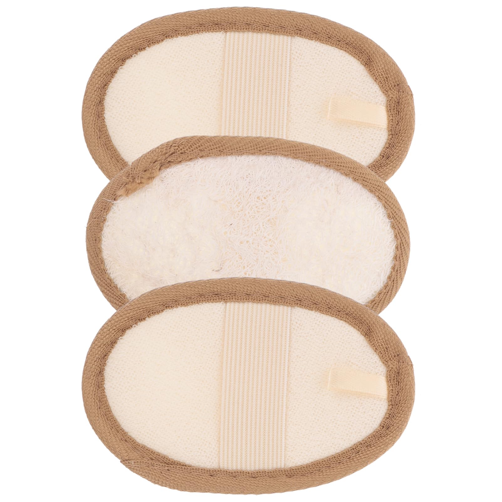 BCOATH 3Pcs Exfoliating Bath Loofah Sponges Shower Scrubbers for Gentle Cleansing and Dead Skin Removal Convenient Bath Pads Random Styles