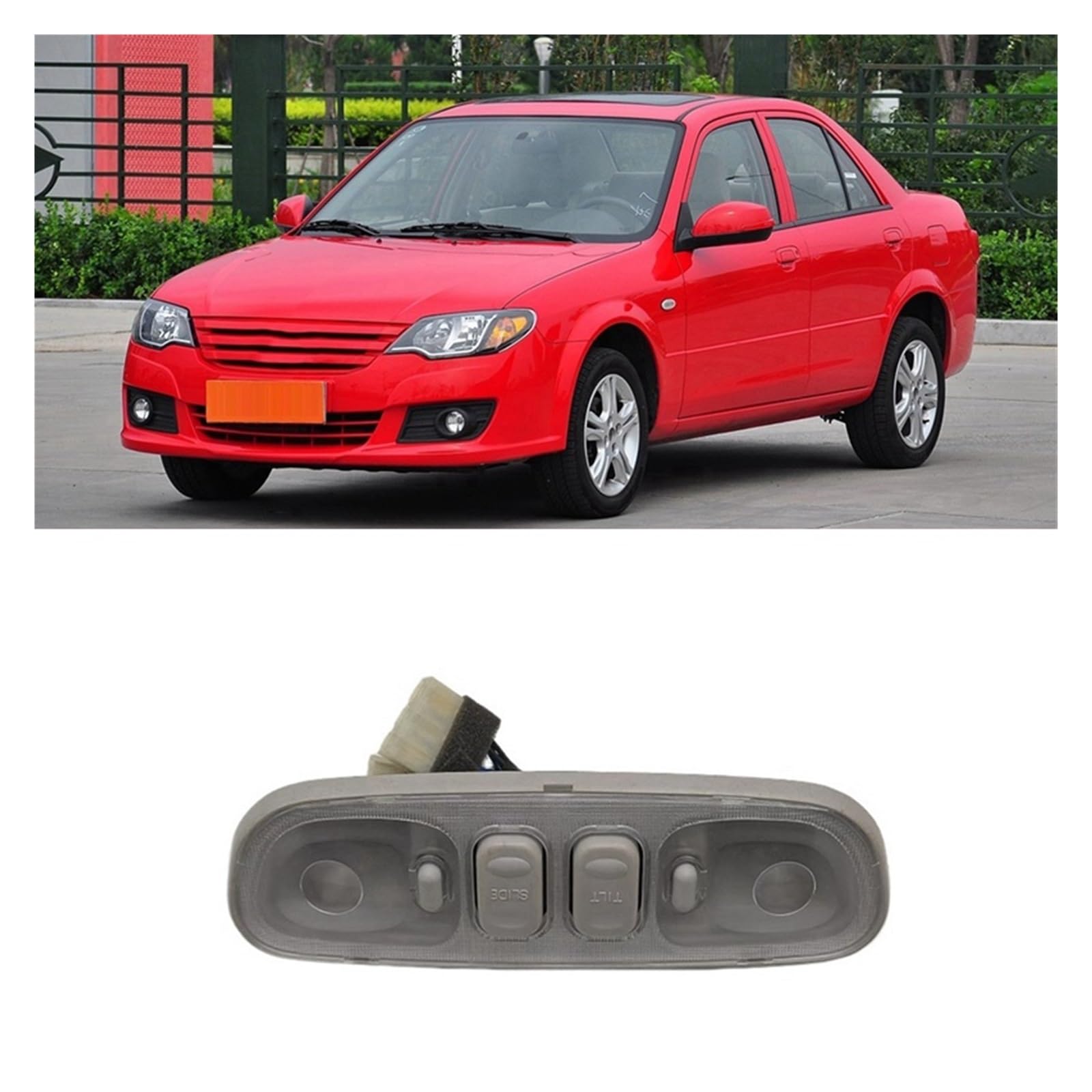 Car Interior Overhead Dome Light Reading Lamp With Sunroof Switch,compatible For Mazda 323 BJ BL2A-69-970 GA2L-69-970