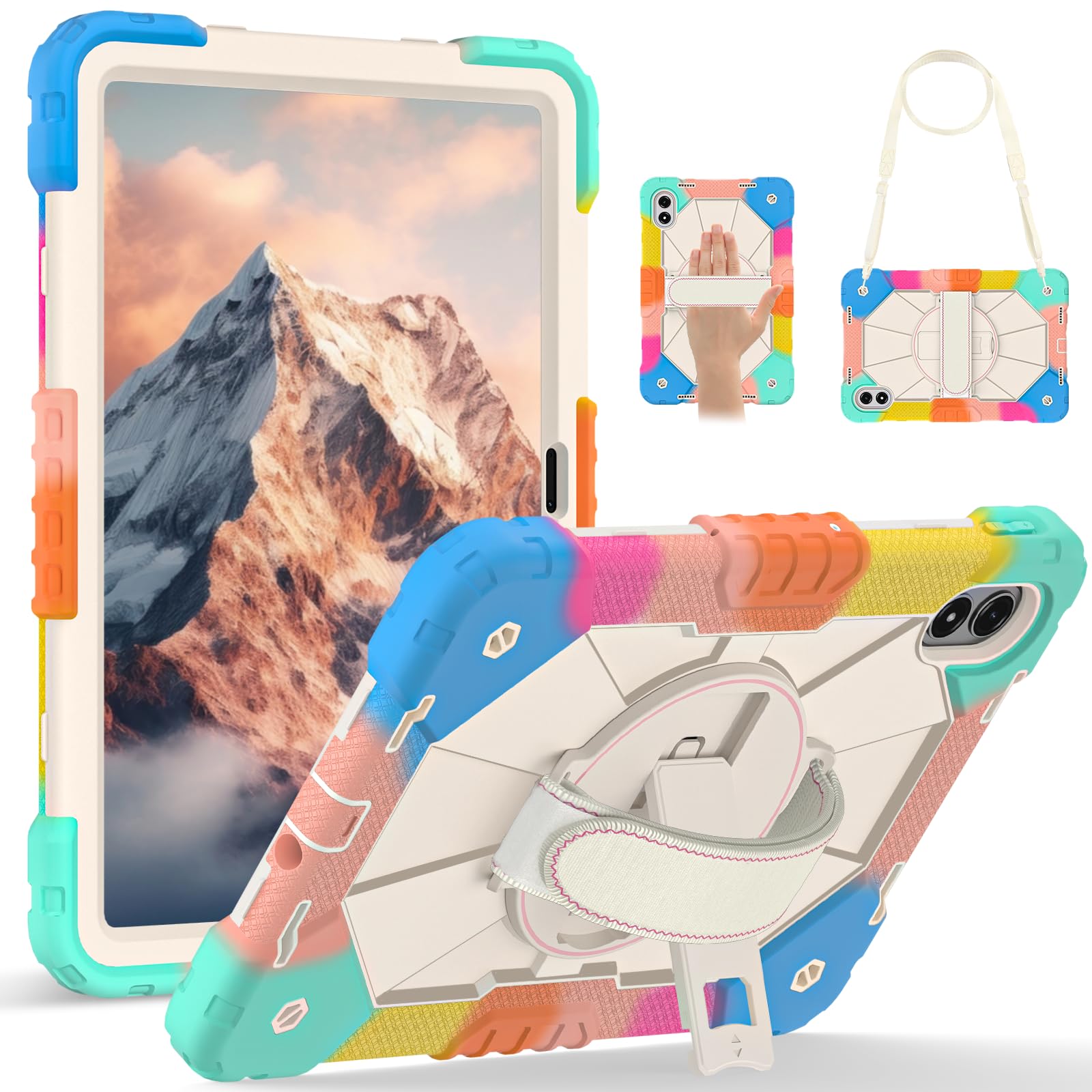 Coque Redmi Pad 2 Pro 12.1 incassable avec support bleu pour travailler sans risques - 8