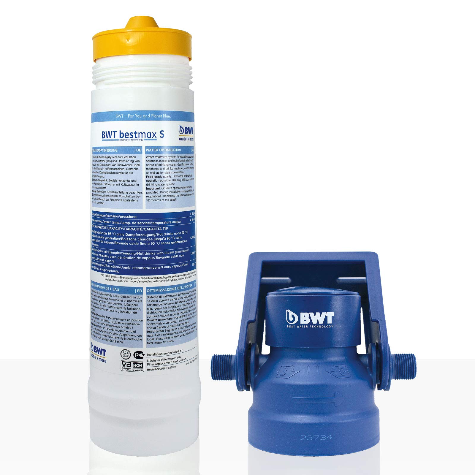 BWT Bestmax S Filterset water + more Wasserfilter, BWT Set inkl. Filterkopf