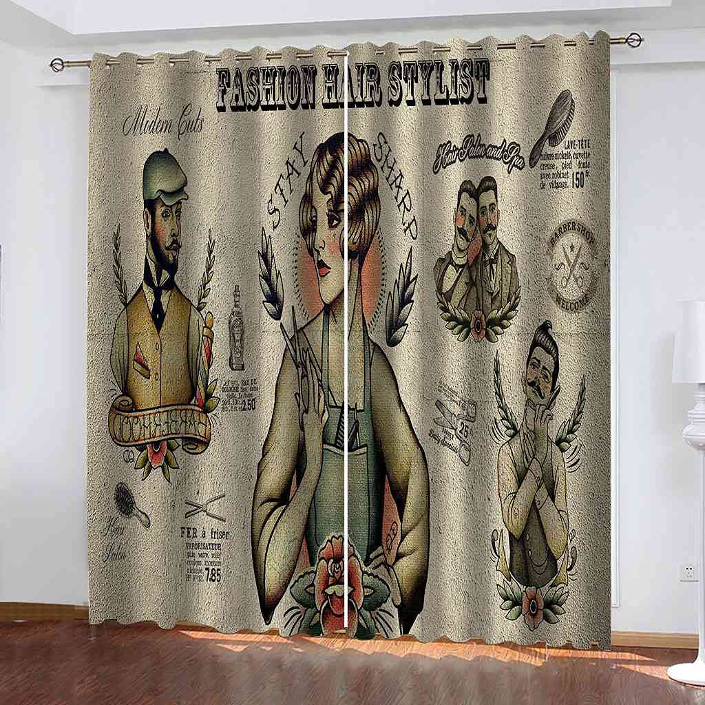 Rideau occultant thermique et phonique 264x242 cm pour décoration moderne