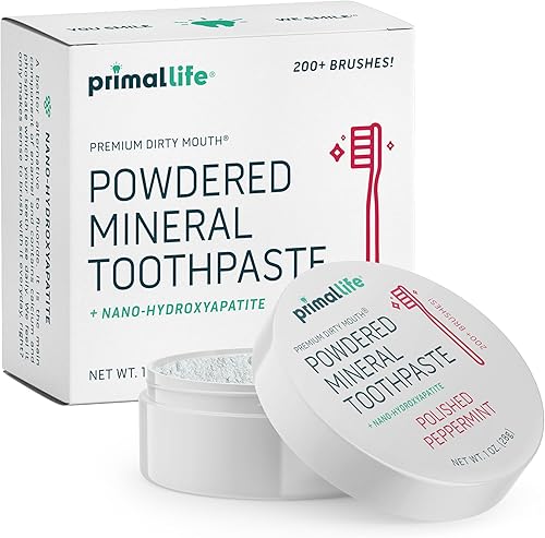 Miniatura 8 de Polvo para dientes orgánico Dirty Mouth limpiador dental natural pule suavemente desintoxica remineraliza y fortalece los dientes mejor que la pasta