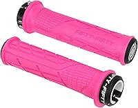 Vista 1 de FIFTY-FIFTY Empuñaduras de manillar de bicicleta de montaña, empuñaduras MTB de bloqueo único, cómodas y de bloqueo, mango de bicicleta