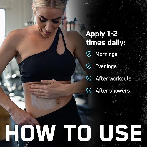 Miniatura 6 de SteelFit Steel Fit + Tone  Crema tensora de la piel para el cuerpo  30-45 días de suministro  Loción corporal reafirmante para la piel las 24 horas,