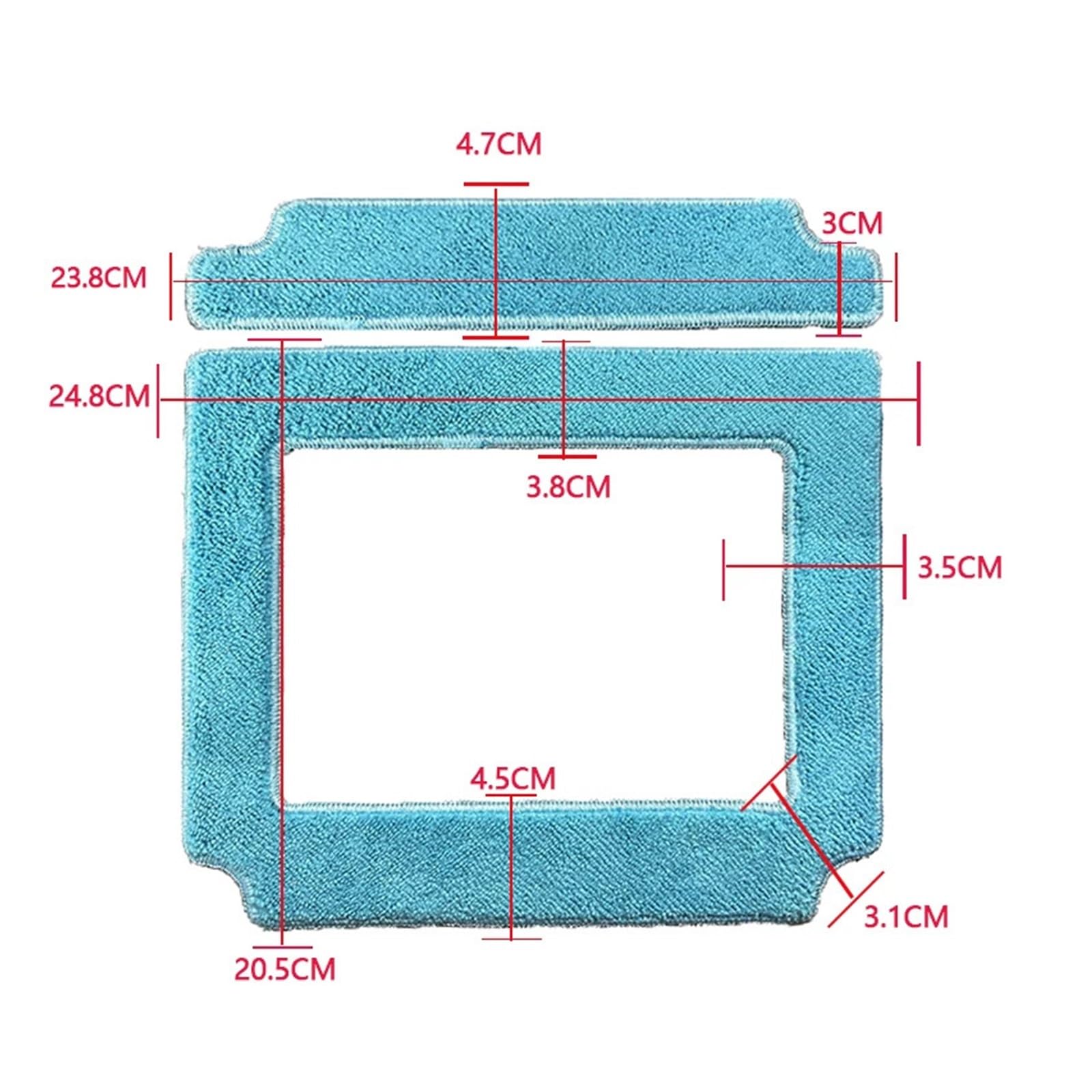 Salviette Quadrate In Tessuto For Scopa, Compatibili Con Purerobo, Componente W-V1S Lavavetri Accessori For Robot Tamponi For Pulizia Panno For Pulizia(6PCS.)