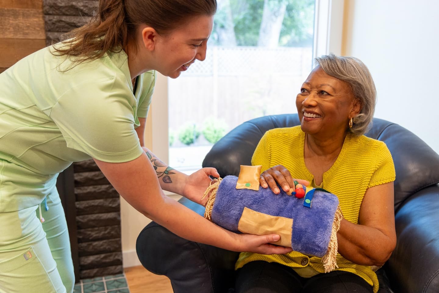 Twiddle Premium Dementia Activities for Seniors - Comforting Alzheimer’s Products for Elderly - Engaging Sensory Items for Adults (Nathan)