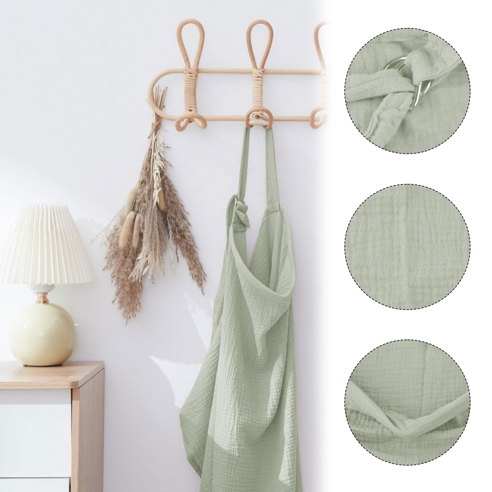 APOMOONS Couverture Allaitement Bebe, Couverture d'Allaitement Bébé Couverture Bebe Douce et Respirante Cache Allaitement Écharpe Allaitement Bébé Ajustable pour Mamans (greyish green)