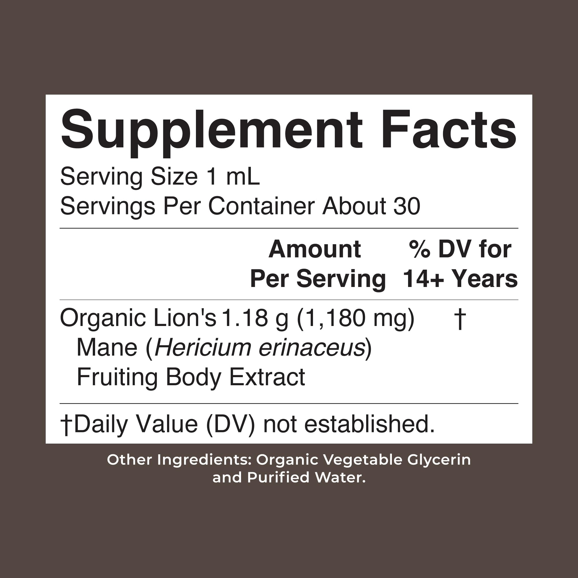 MARYRUTH'S Lions Mane Mushroom Supplement Liquid Drops 1 Fl Oz, Non-GMO — Amazon image 9