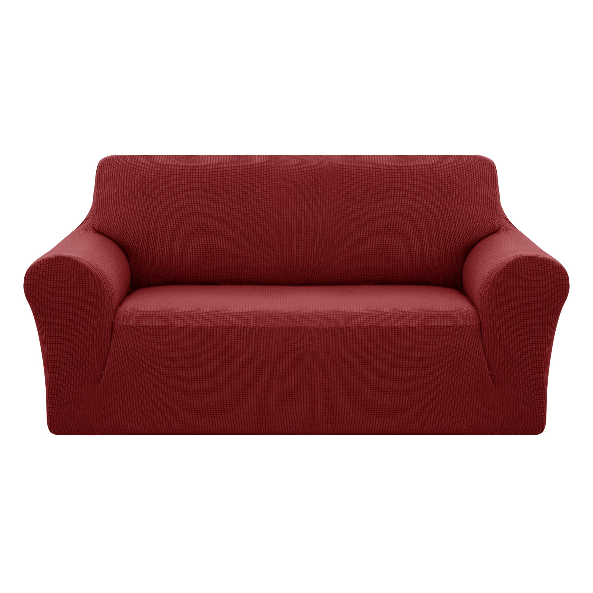 Deconovo Cubre de Sillon Funda Navideñas para Sofa3 Plazas Protector Elastica Vino Rojo 1 Pieza