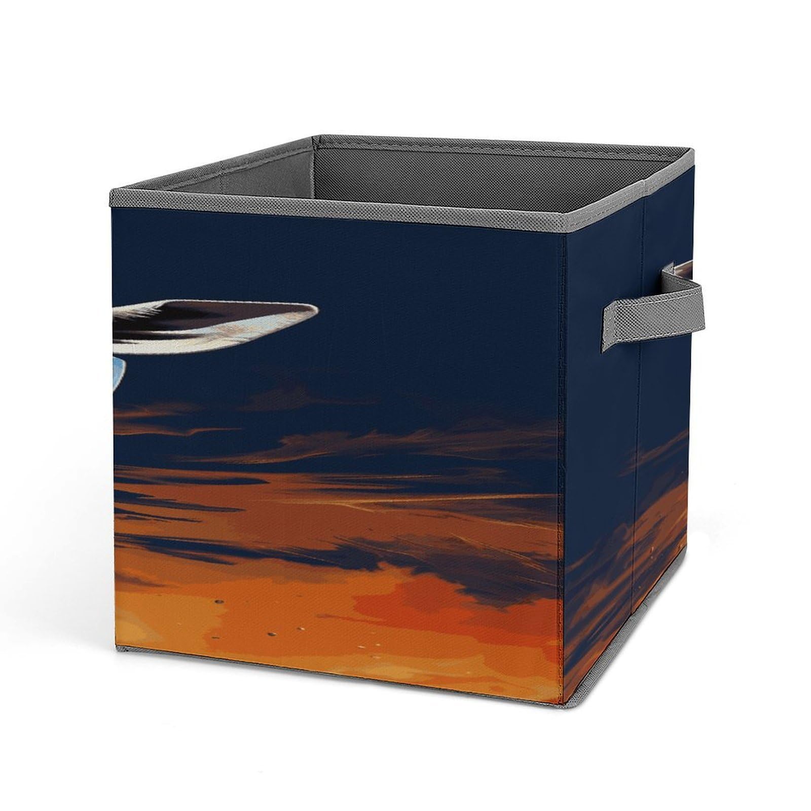 Fekiloot Style Giraffe Wearing Headphones Storage Bins Storage Baskets
