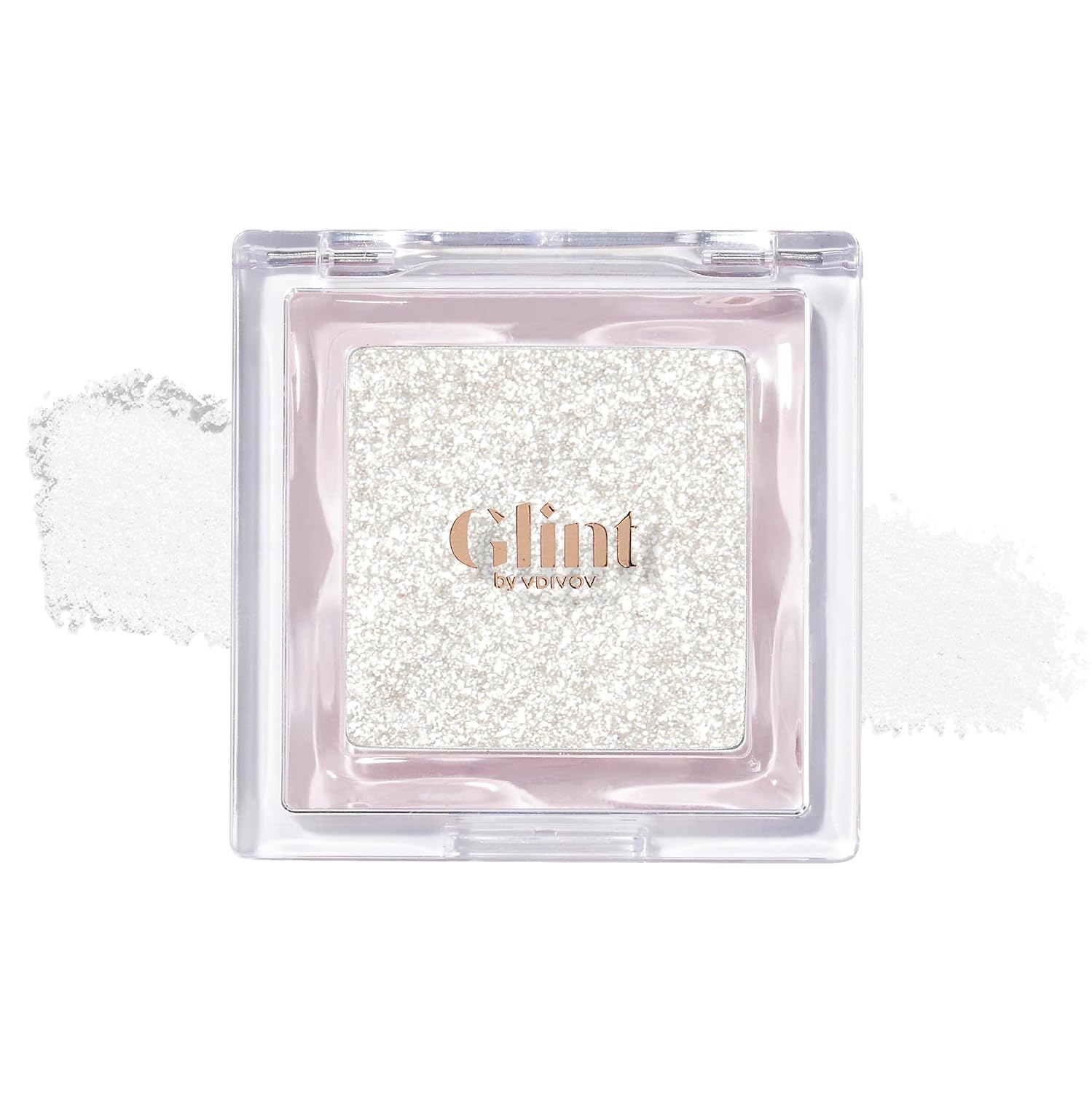 Glint Dewy Highlighter (Diamond Veil, 0.08oz) – Luminous Glow, Infused with Micropearls, Shiny Illuminator. Rich Pigment & Silky Touch, Korean Makeup.