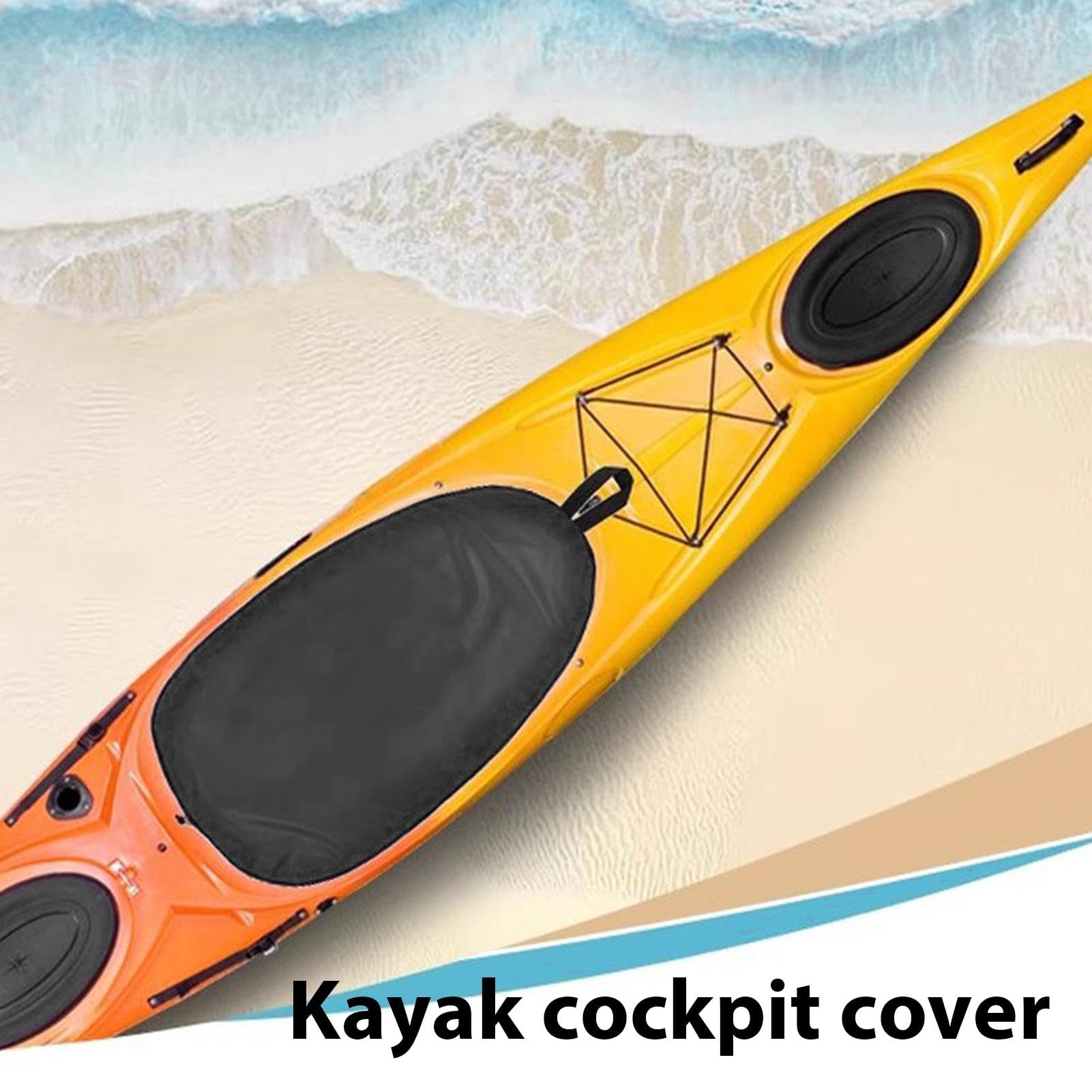 Kajak-Cockpitabdeckung – Kajak-Cockpitschutz | Cockpitabdeckung für Schlauchboot Kajak – Kajak-Aufbewahrung im Freien, wetterfestes staubdichtes Tuch für Marinas, Garagen, Seen