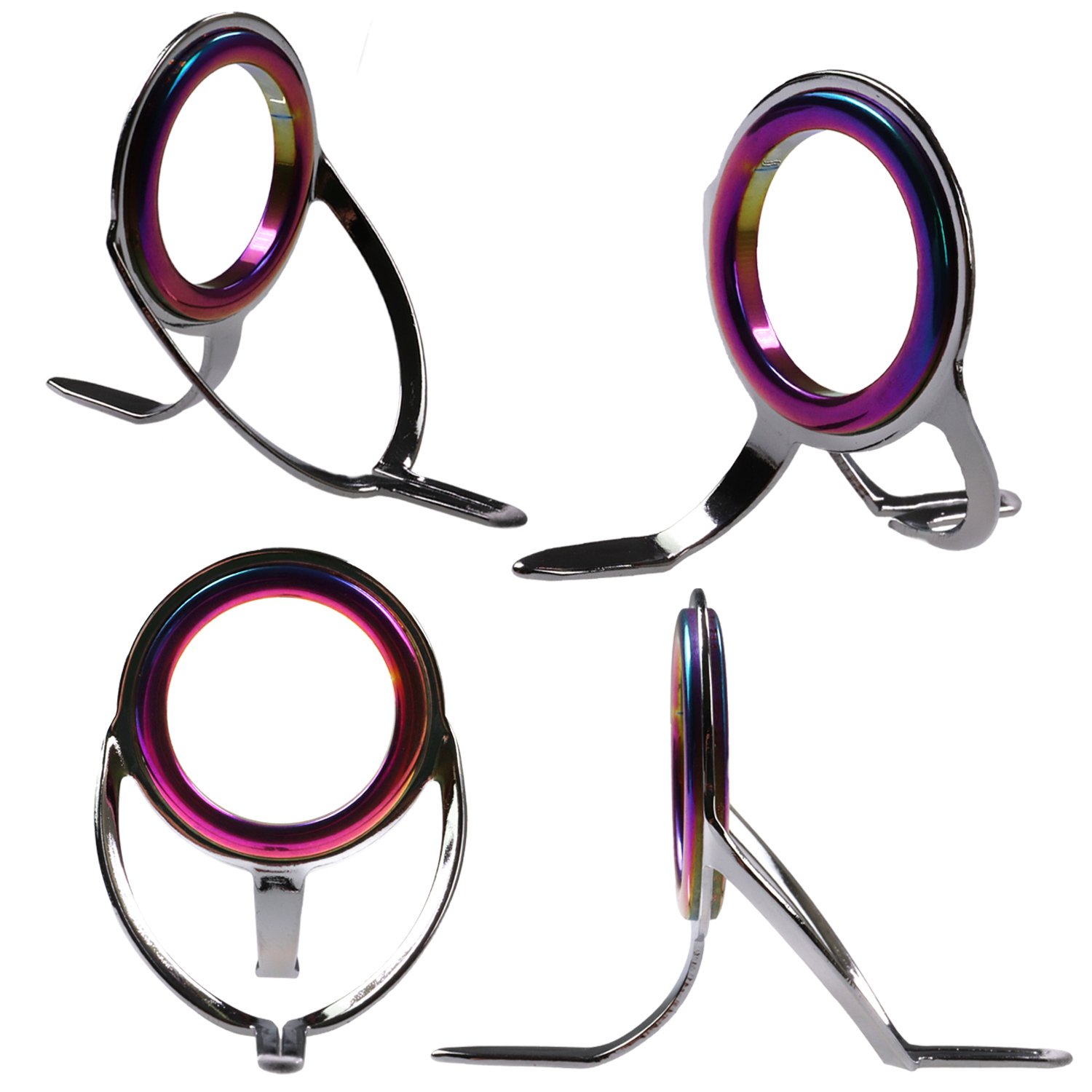 Lot 7 Anneaux Guides De Remplacement Qualyqualy – Acier Inoxydable Et Céramique – Pour Canne à Lancer – Kit Réparation