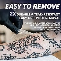 Vista 9 de BFONS Vendajes impermeables para cuidado posterior del tatuaje, 2 pulgadas x 16 yardas, cinta para cubrir tatuajes, suministros de tatuaje, vendaje