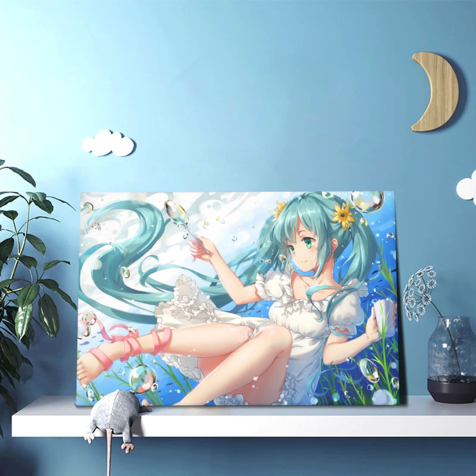 Amazon.co.jp: Facdem 初音ミク アートパネル アニメ アートフレーム 