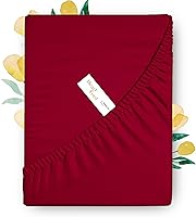 Vista 28 de Carressa Linen Sábana bajera ajustable 100% algodón tamaño King – Sábana bajera de 800 hilos King de algodón, lujosamente suave, refrescante