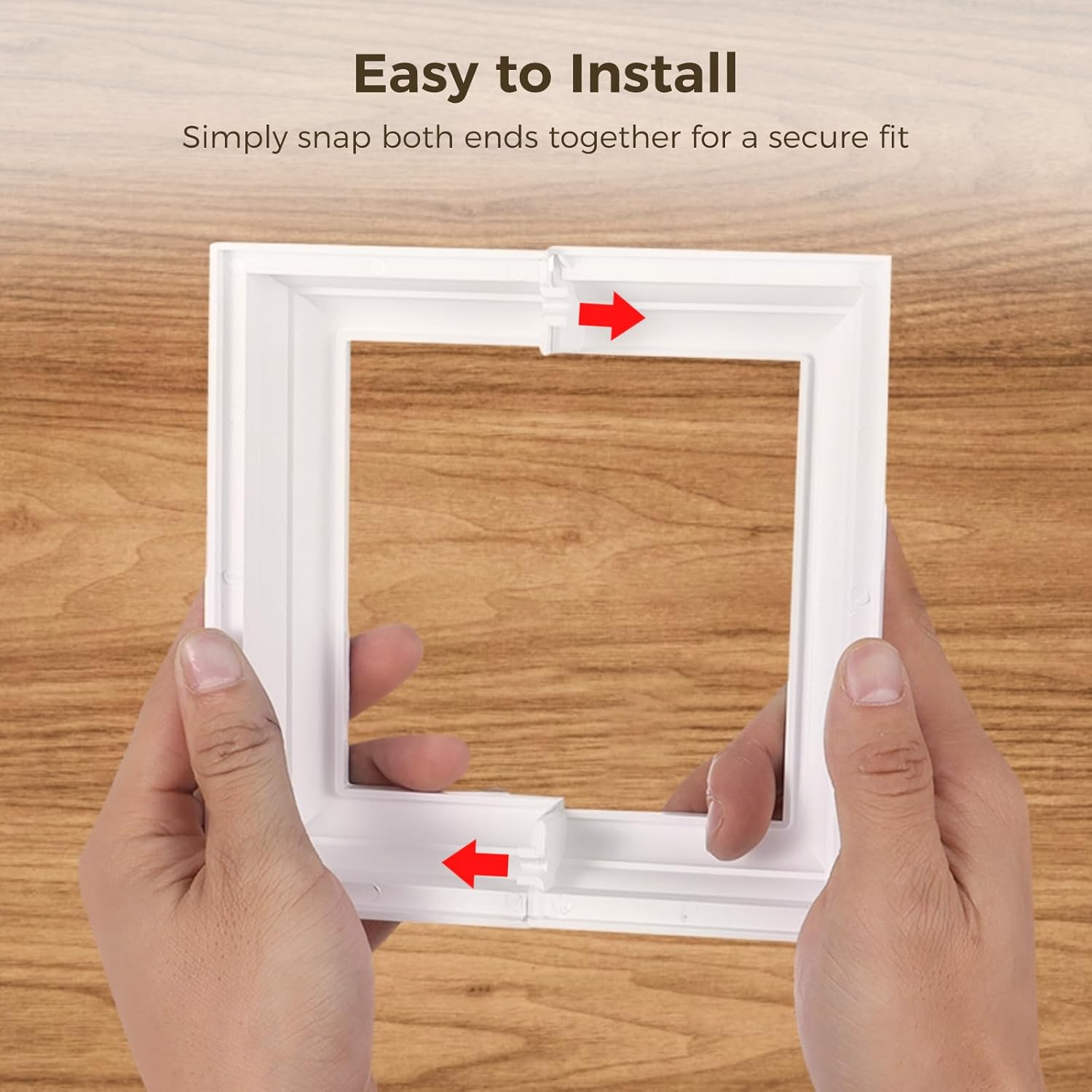 4 Pcs 4" Vinyl Post Skirts, Split Style Vinyl Fence Post Skirts, White Post Sleeves, Skirt Shoe for Hand and Stair Rails, Two-Piece England Base Trims for Porch