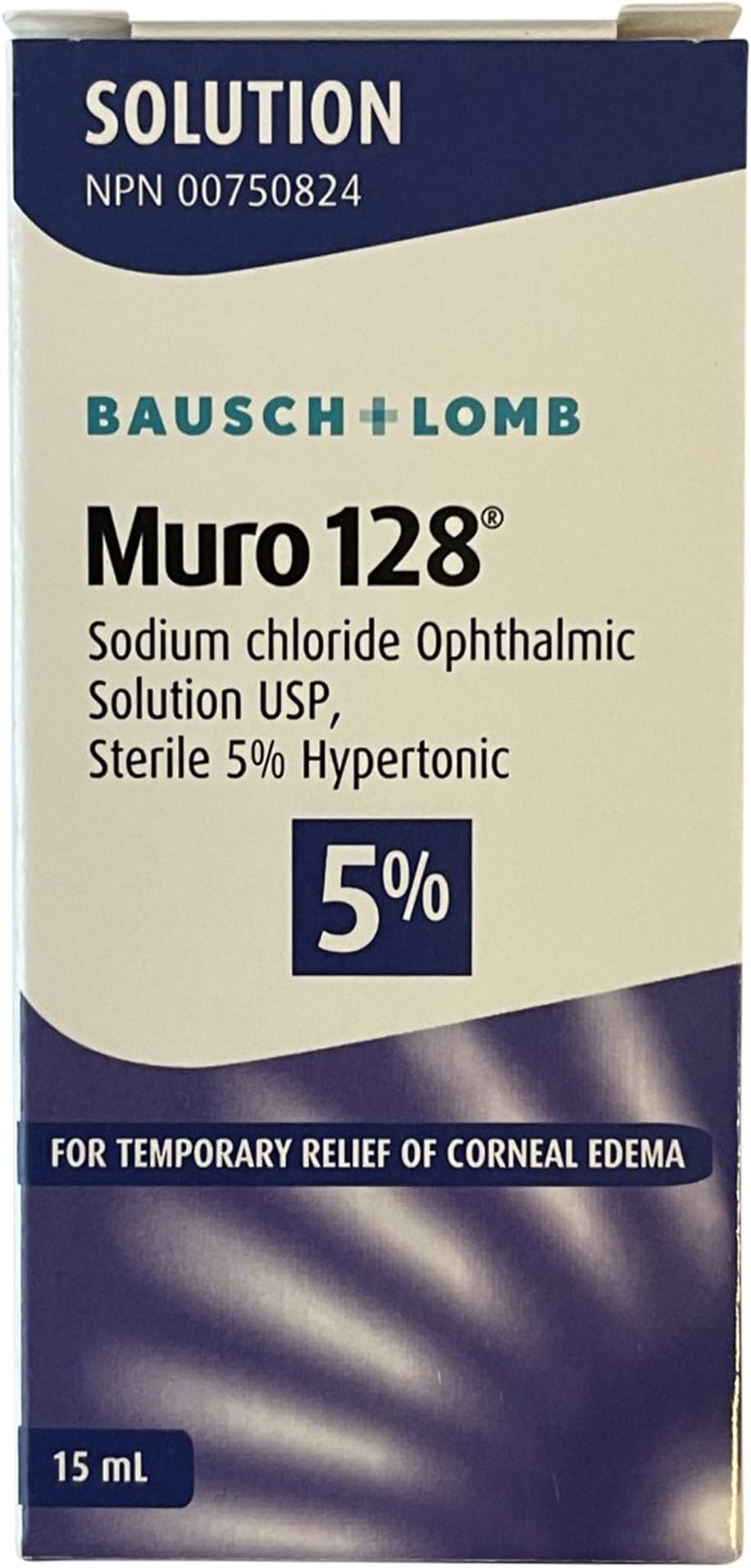 Muro 128 Bausch and Lomb Pharmaceuticals 5 Percent Solution (15 Ml), 0.5 Ounce