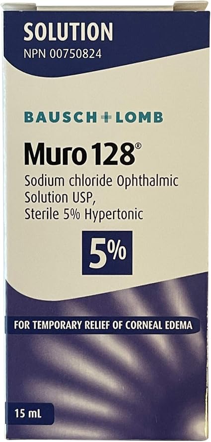 Muro 128 Solution, Temporary Relief of Corneal Edema, Eye Care,
